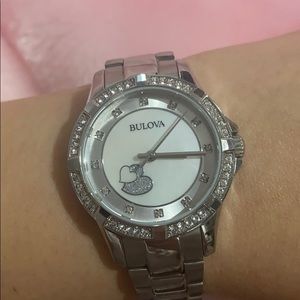 Bulova Quartz Swarovski crystal luxury  watch